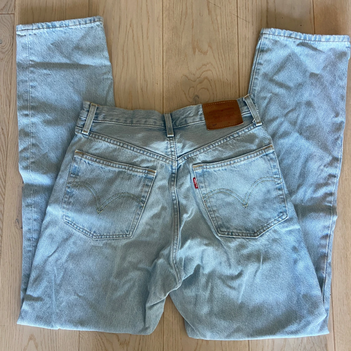 Levi's 504 ljusblå jeans W26 L30 - 1