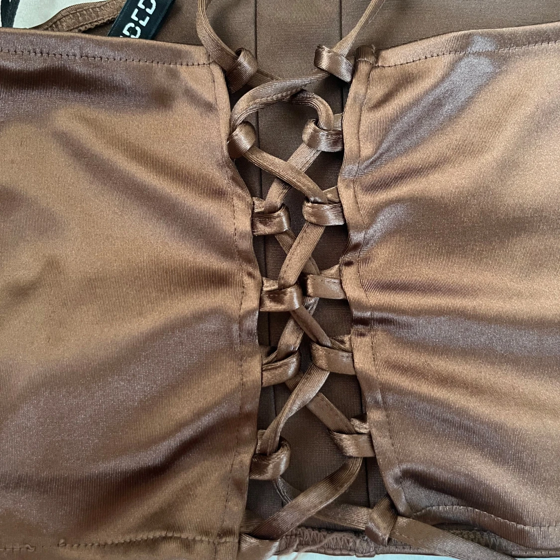 Brun korsett-topp från Divided XS - 2