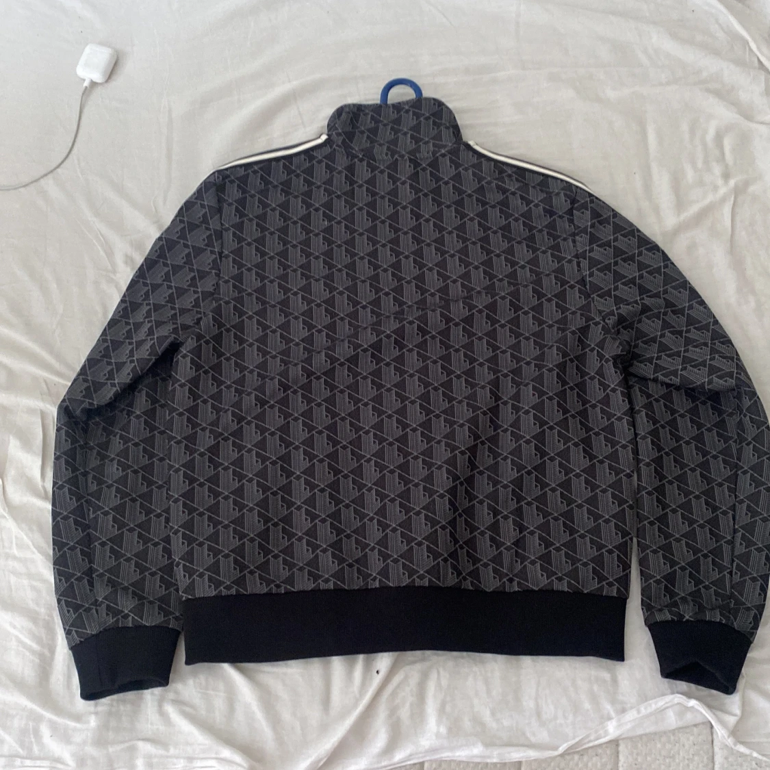 Svart mönstrad track jacket Lacoste - 1