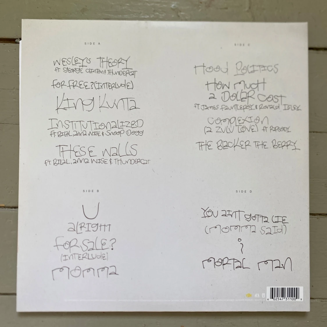 Kendrick Larmar - ”To Pimp A Butterfly” 2LP - 1