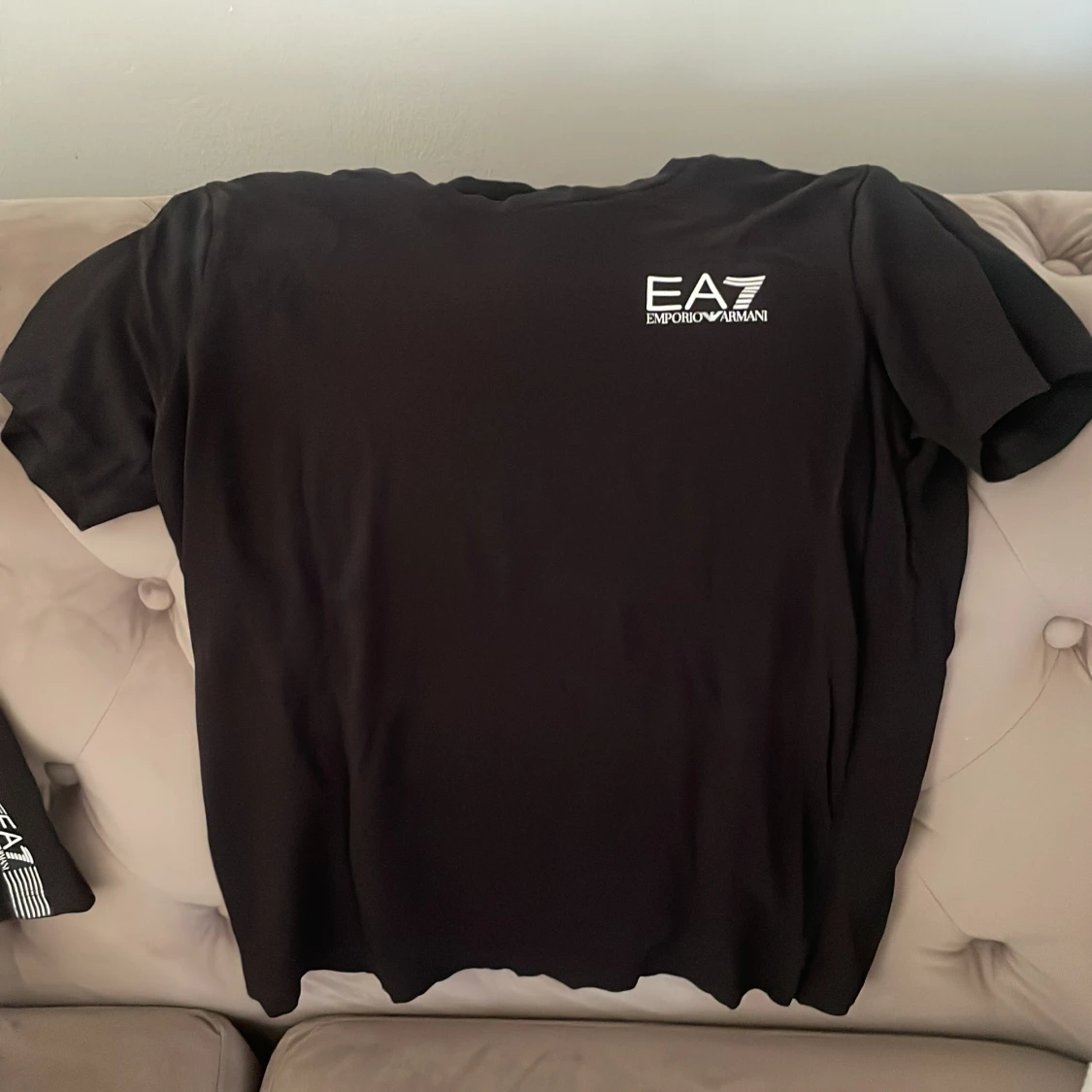 Svarta EA7 shorts med logga - 2