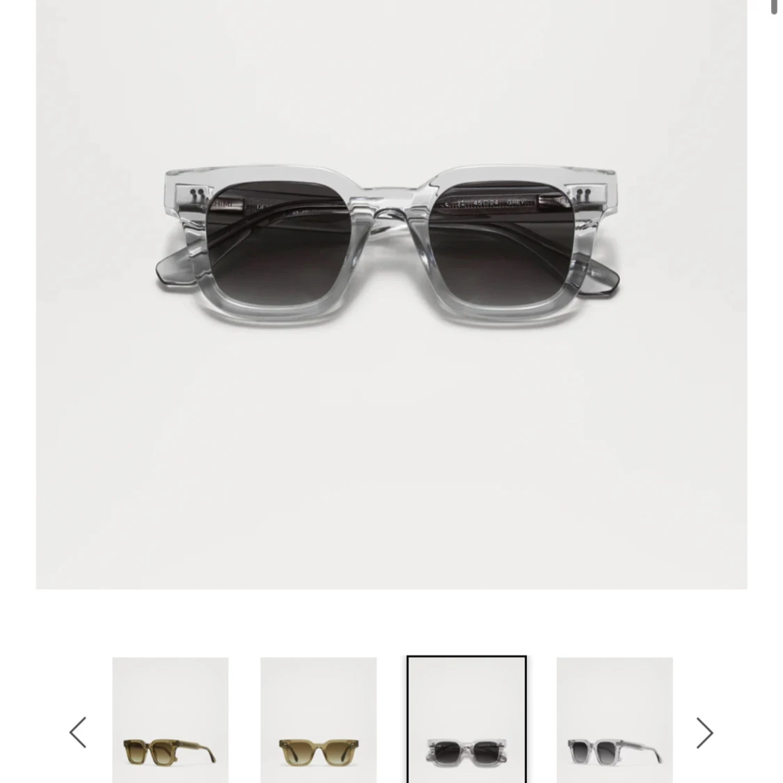 Grå transparenta solglasögon från Chimi