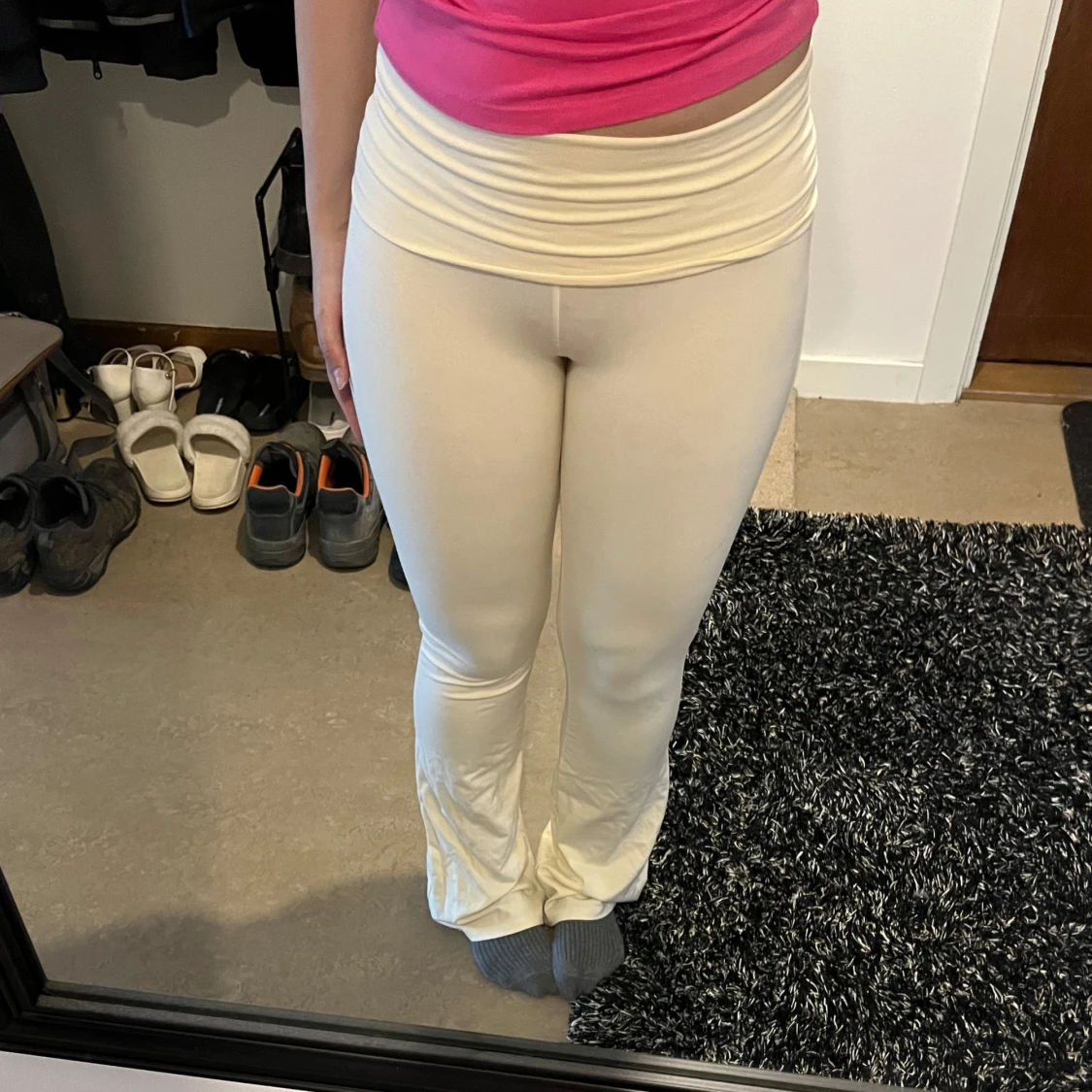 Soft touch folded trousers 