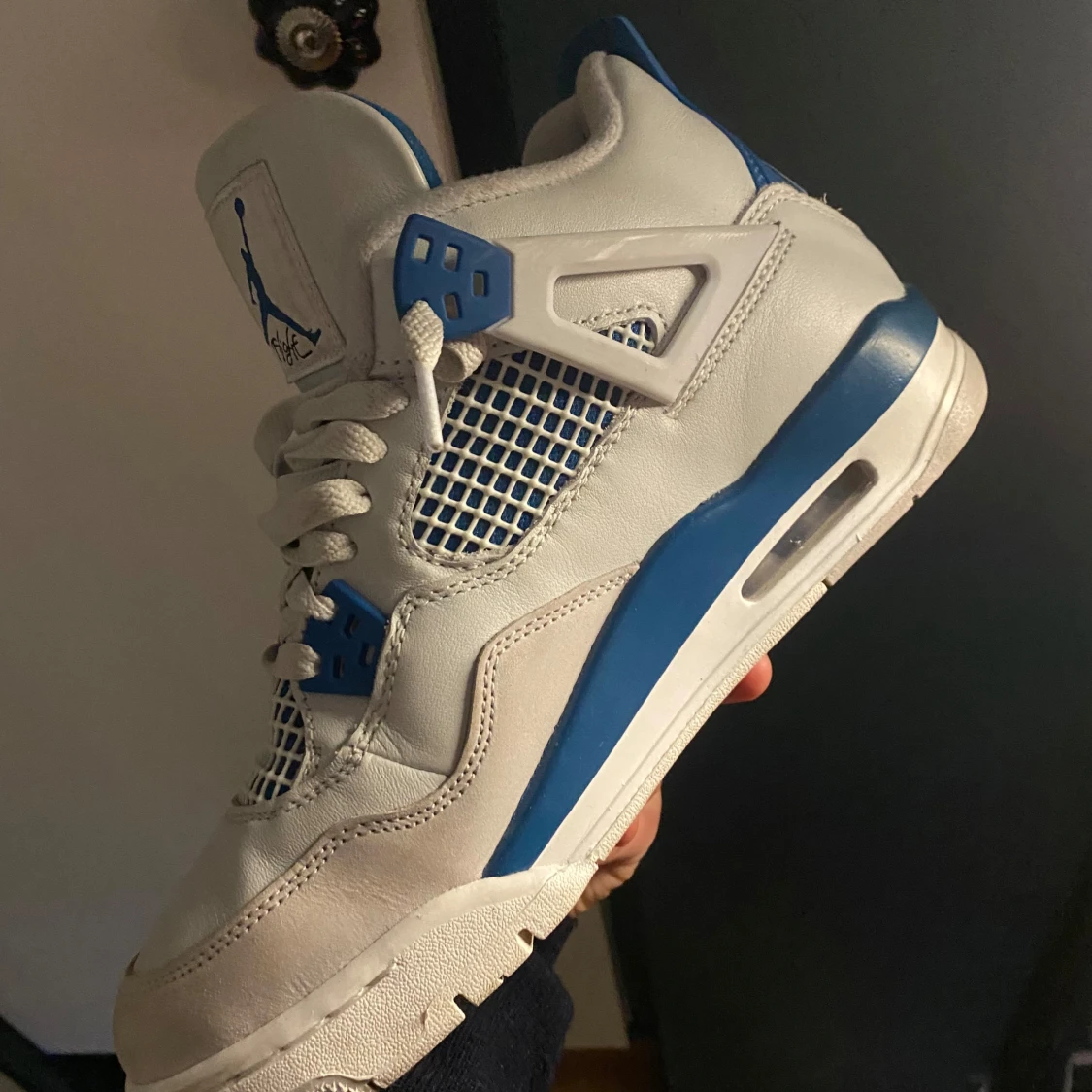Nike Air Jordan 4 Retro White/Blue - 3