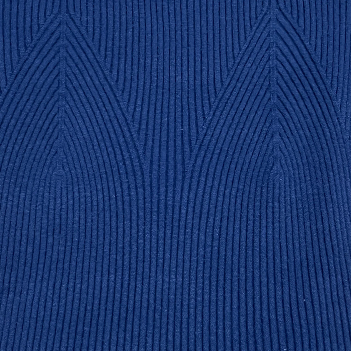 Blå ribbad tröja  - 1