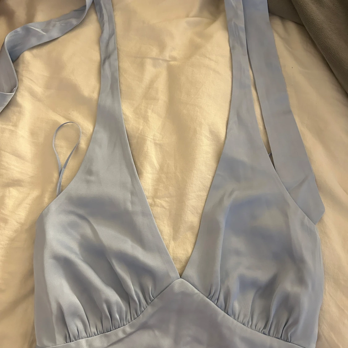 Ljusblå långklänning från Abercrombie & Fitch - 4