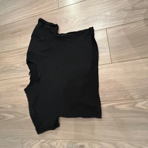 Svart kortärmad topp från Addax - Säljer en enkel och stilren svart kortärmad topp från Addax. Perfekt för en avslappnad look. Toppen har en normal passform och är tillverkad i ett mjukt material. En tröja som är kroppad och är perfekt för att ha över ett spets linne!! Pris kan diskuteras