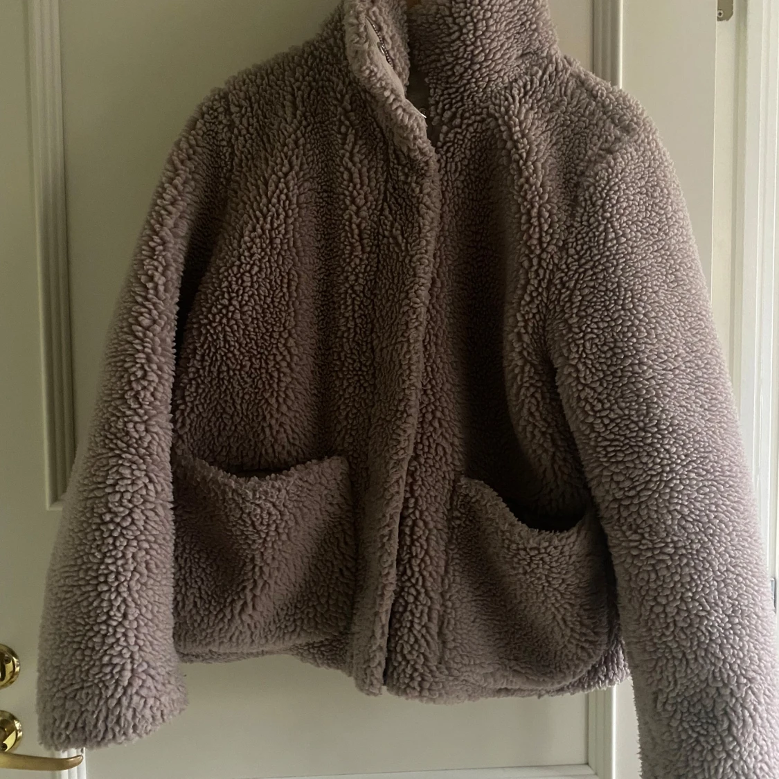 Beige teddyjacka  - 1