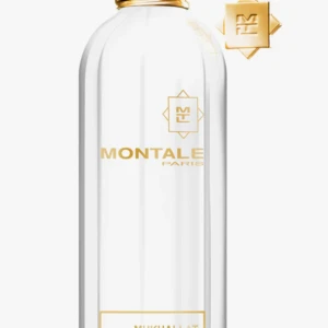 Montale Paris Mukhallat Parfym - Elegant parfym från Montale Paris i en stilren vit flaska med gyllene detaljer. Mukhallat är känd för sin unika doftprofil som kombinerar orientaliska och västerländska noter. Perfekt för den som vill ha en lyxig och distinkt doftupplevelse. Endast använd några gånger det är mer än 95% kvar i flaskan, köpt för ca 1000kr.