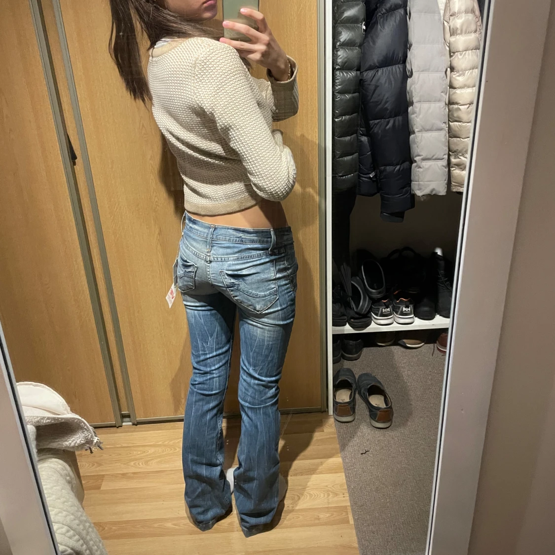 Lågmidjade bootcut jeans  - 4