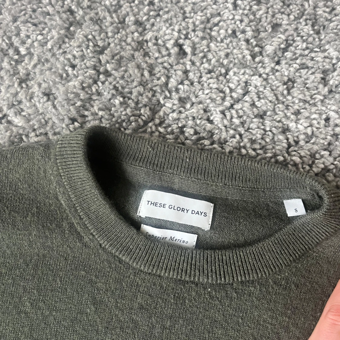 Grön merinoulltröja från These Glory Days - 3