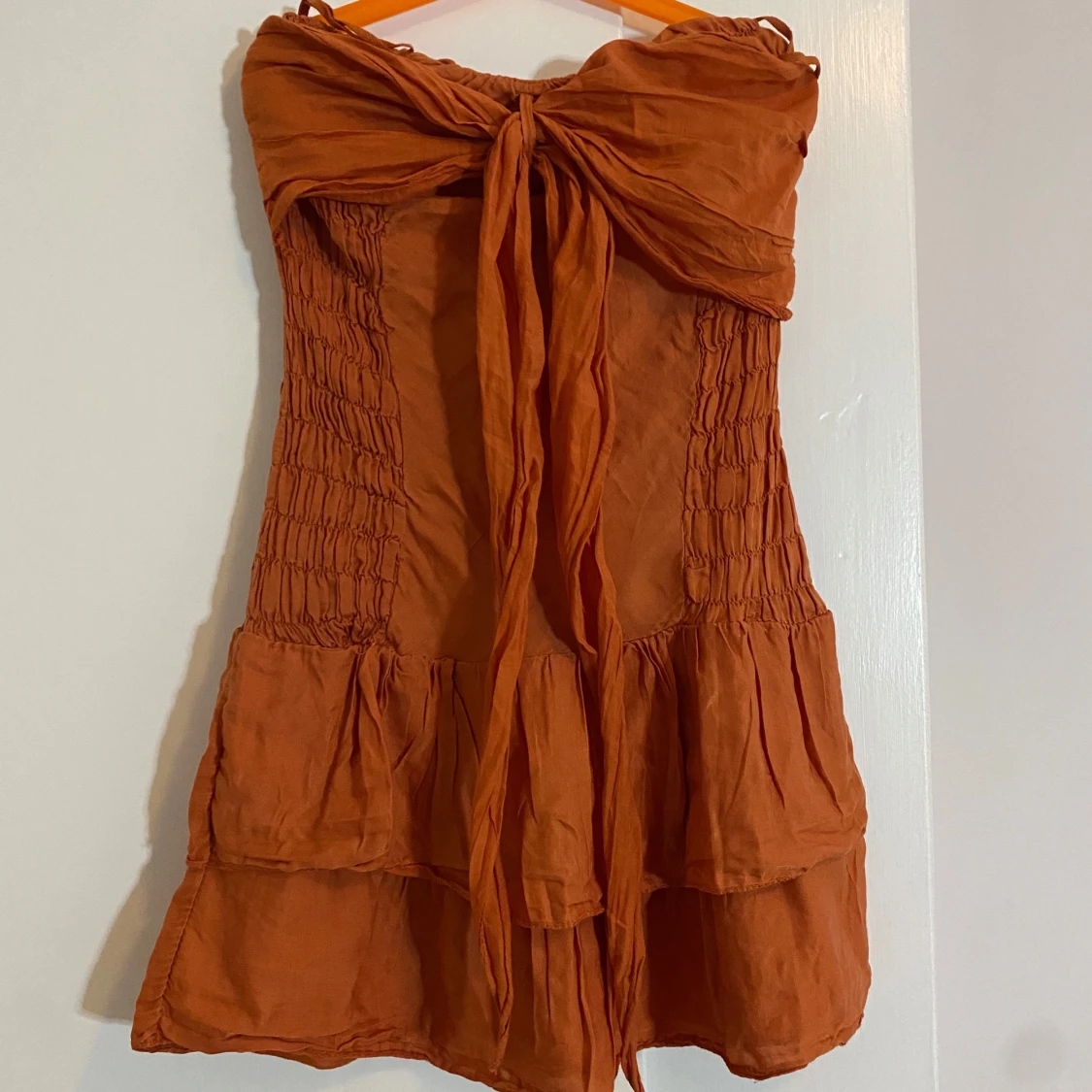 Orange klänning  - 3