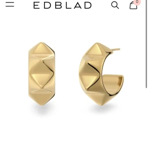 Guldiga örhängen från Edblad - Ny pris 399kr! Snygga guldpläterade örhängen från Edblad med coola pyramidformade detaljer. De är halvbågsformade och har en modern, edgy look som verkligen sticker ut. Perfekta för dig som vill ha något trendigt och stilrent i smyckeslådan.