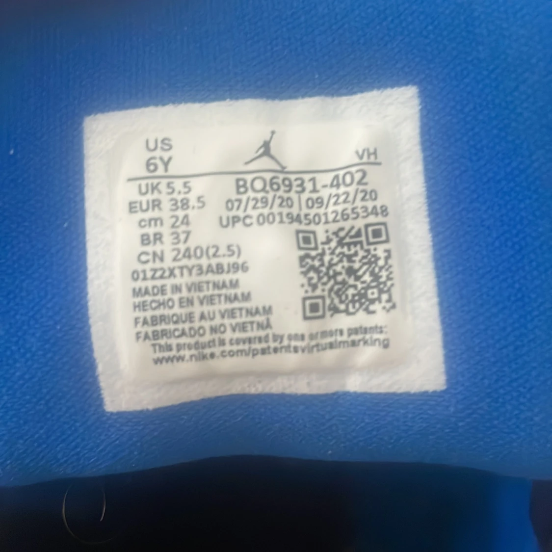 Nike Air Jordan 1 Low blå/vit - 4