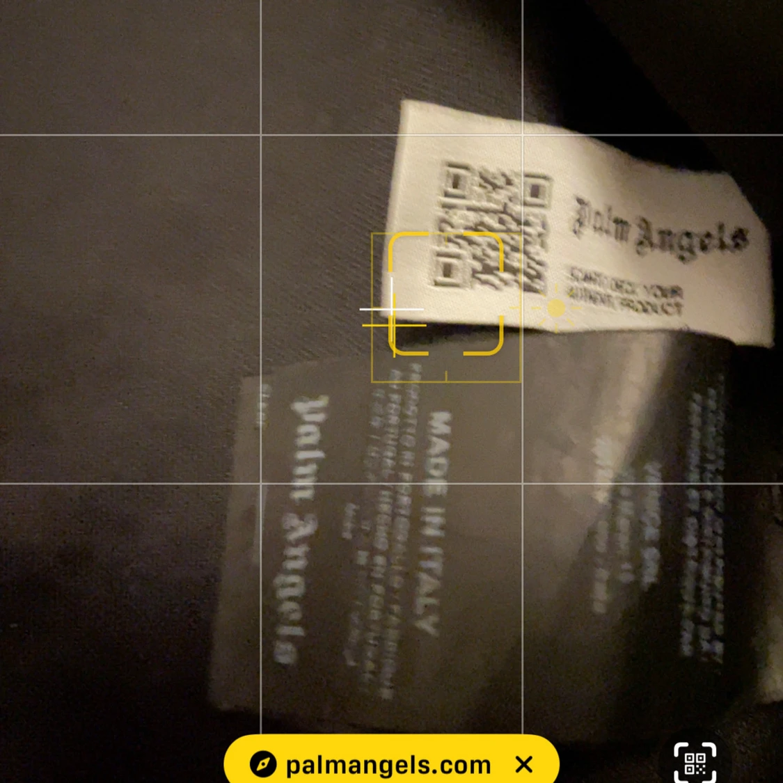 Palm Angels svart vindjacka med ränder - 1