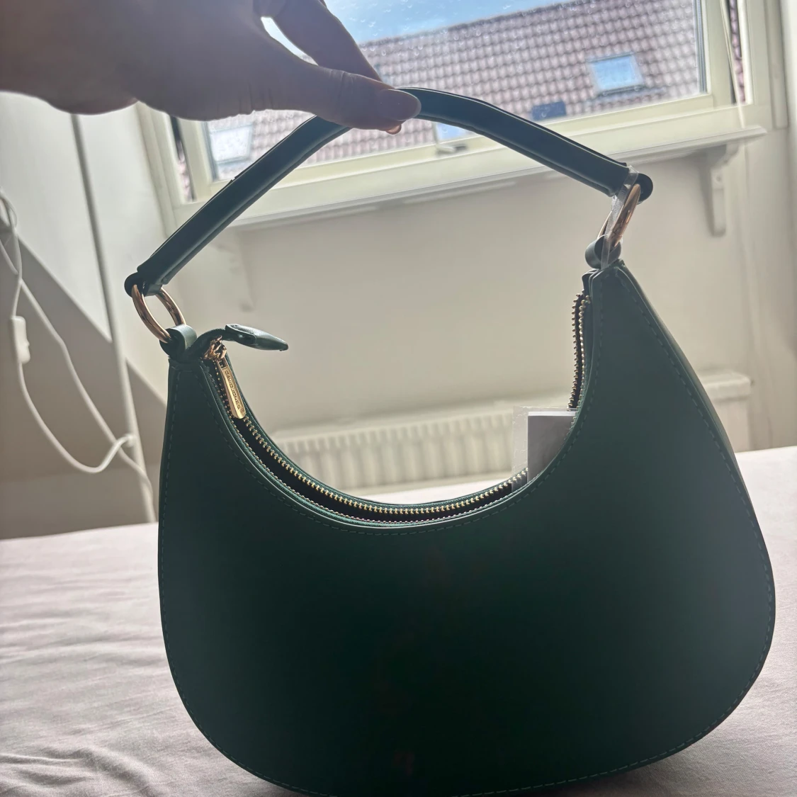 Grön axelväska från David Jones - 1