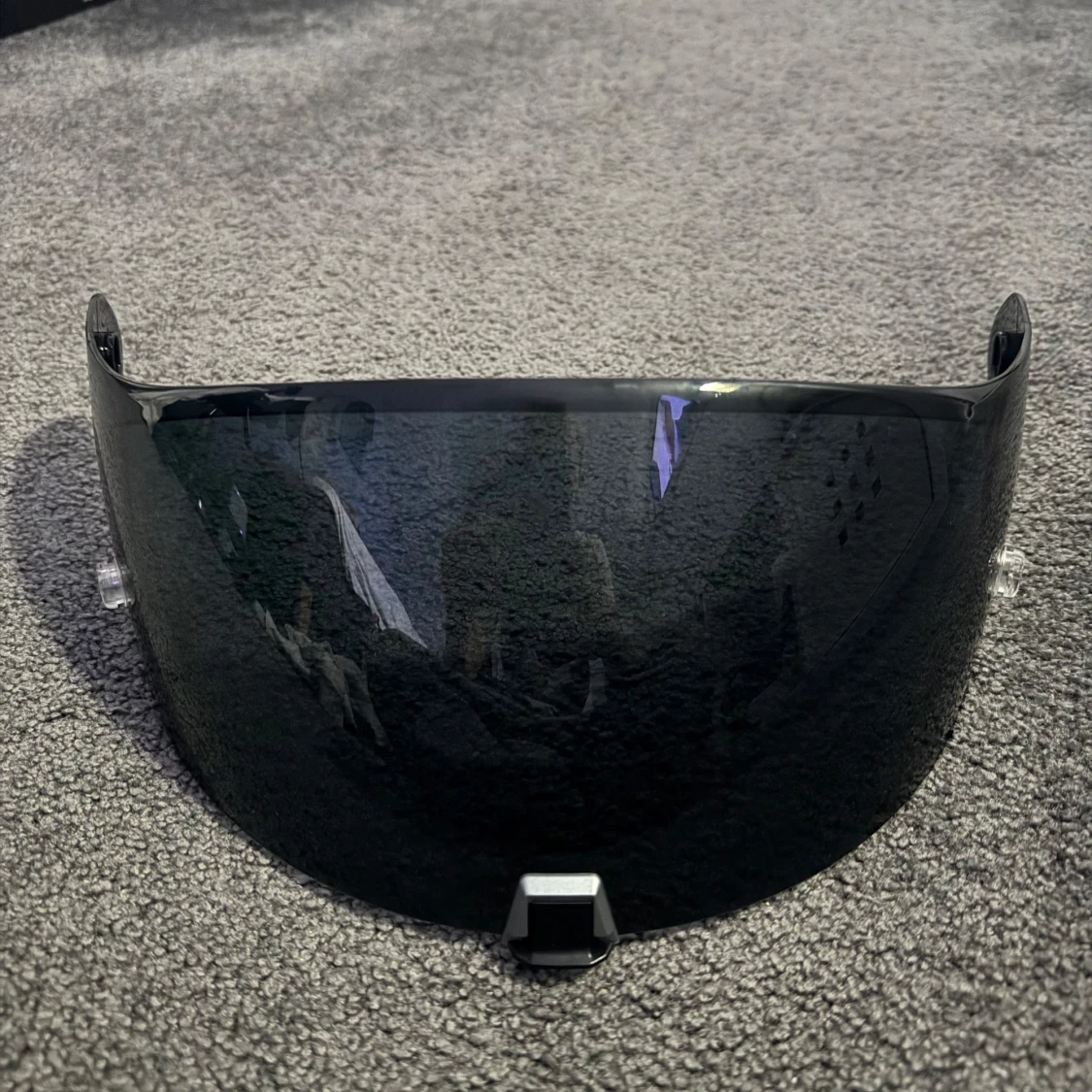 Mörkblå visirglas till hjälm