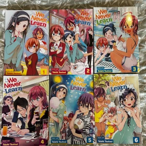 Manga, We Never Learn vol 1-6  - Säljer ej separat
