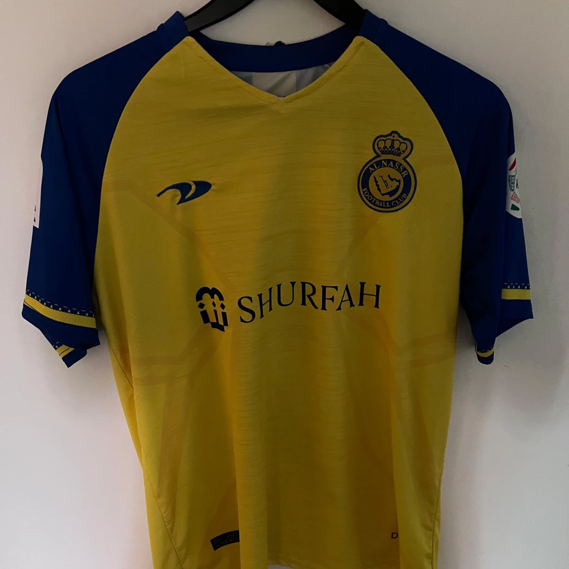 Al Nassr Ronaldo 7 fotbollströja gul/blå