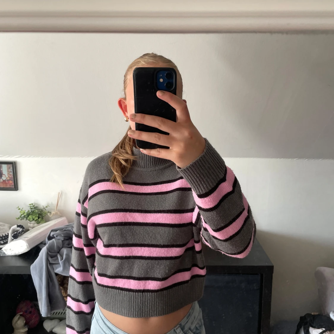 Randig croppad tröja från H&M Divided