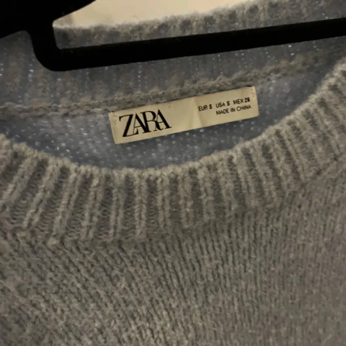 Ljusblå stickad tröja från Zara - 2