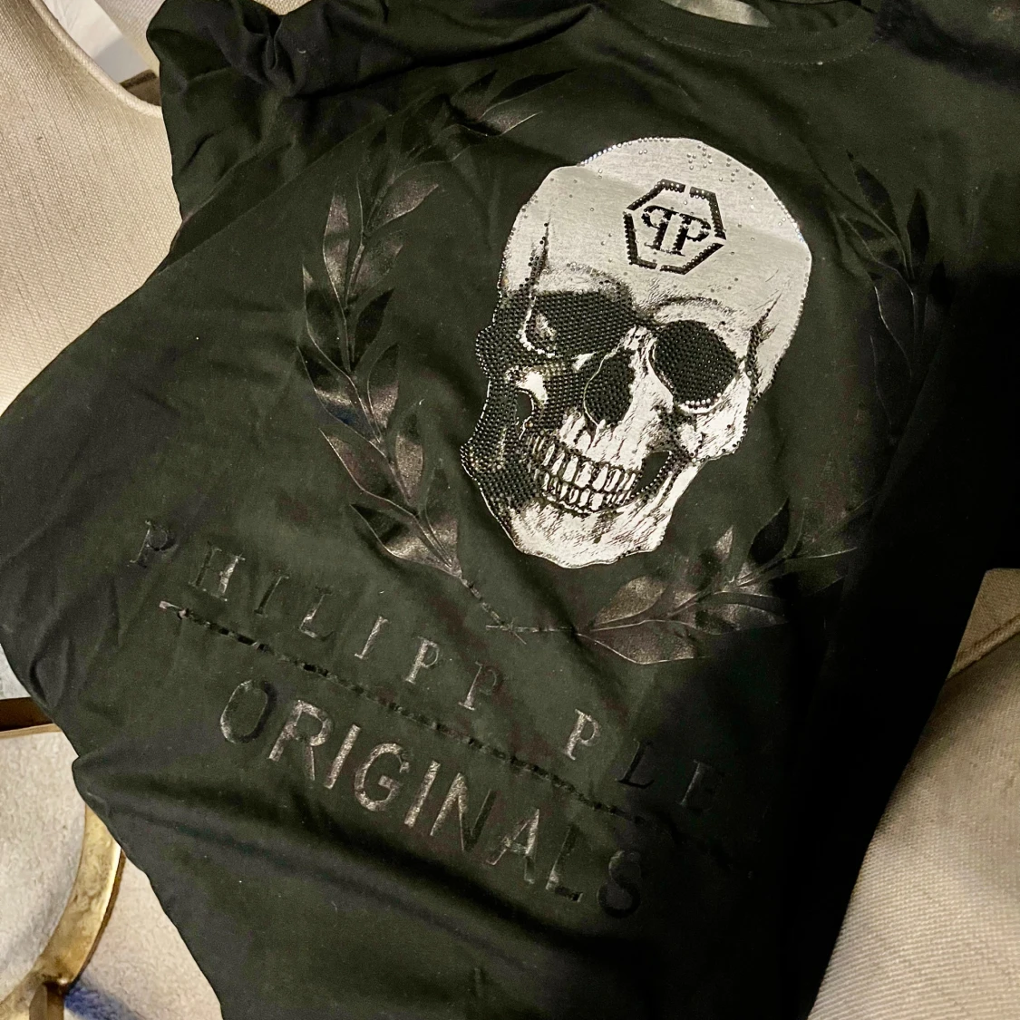 Svart t-shirt med dödskalle från Philipp Plein - 1