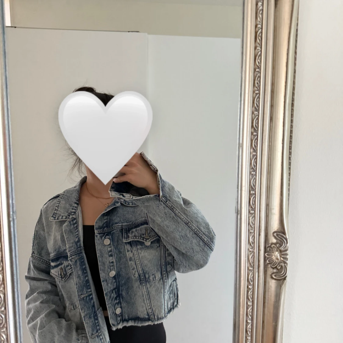 Croppad jeansjacka från NA-KD - 1