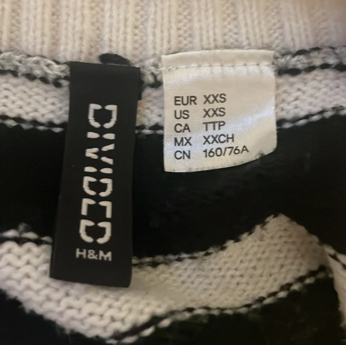 Randig stickad tröja från H&M Divided - 2