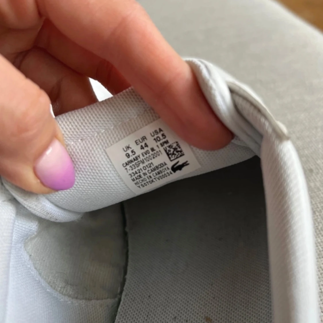 Vita sneakers från Lacoste - 4