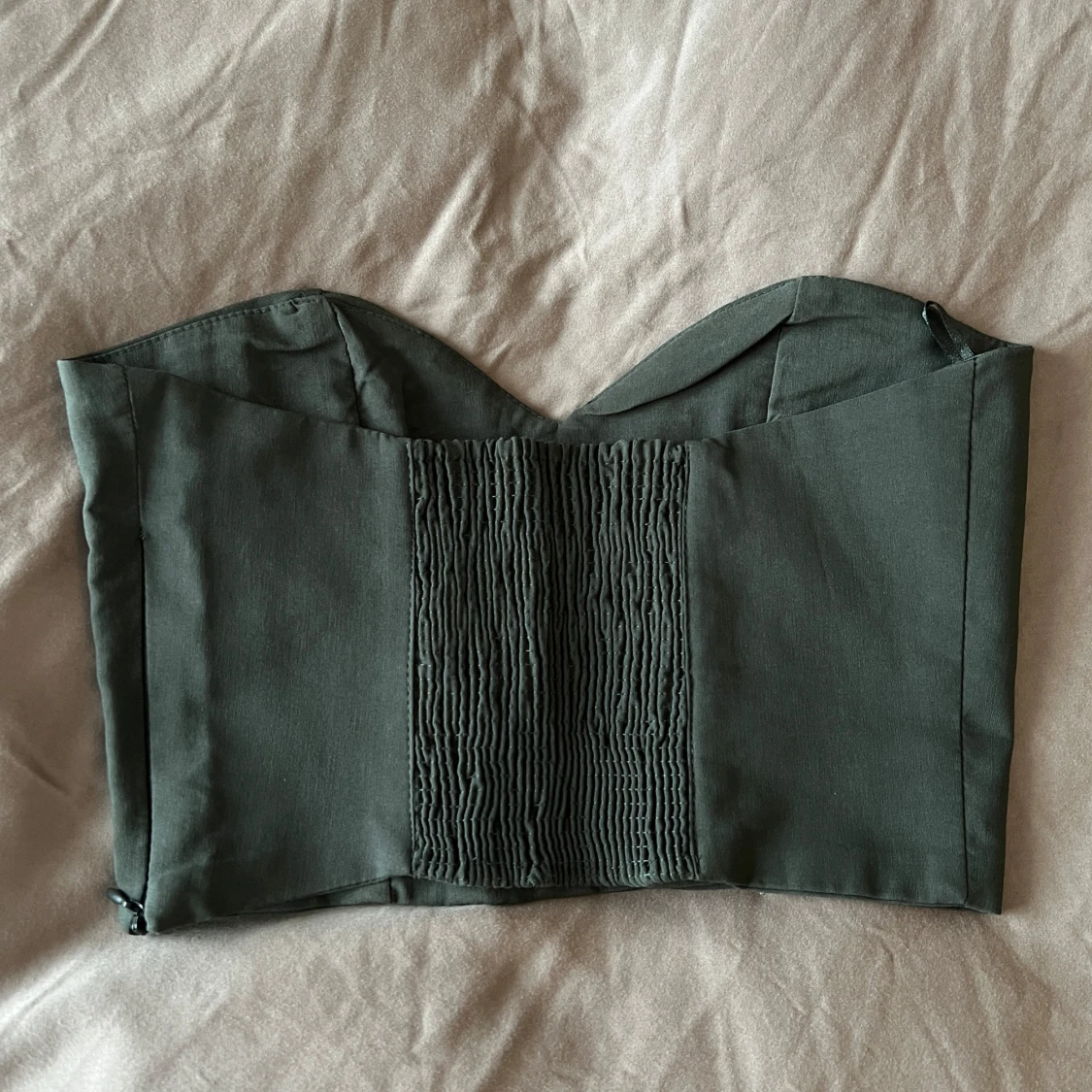 Mörkgrön korsett topp - 1