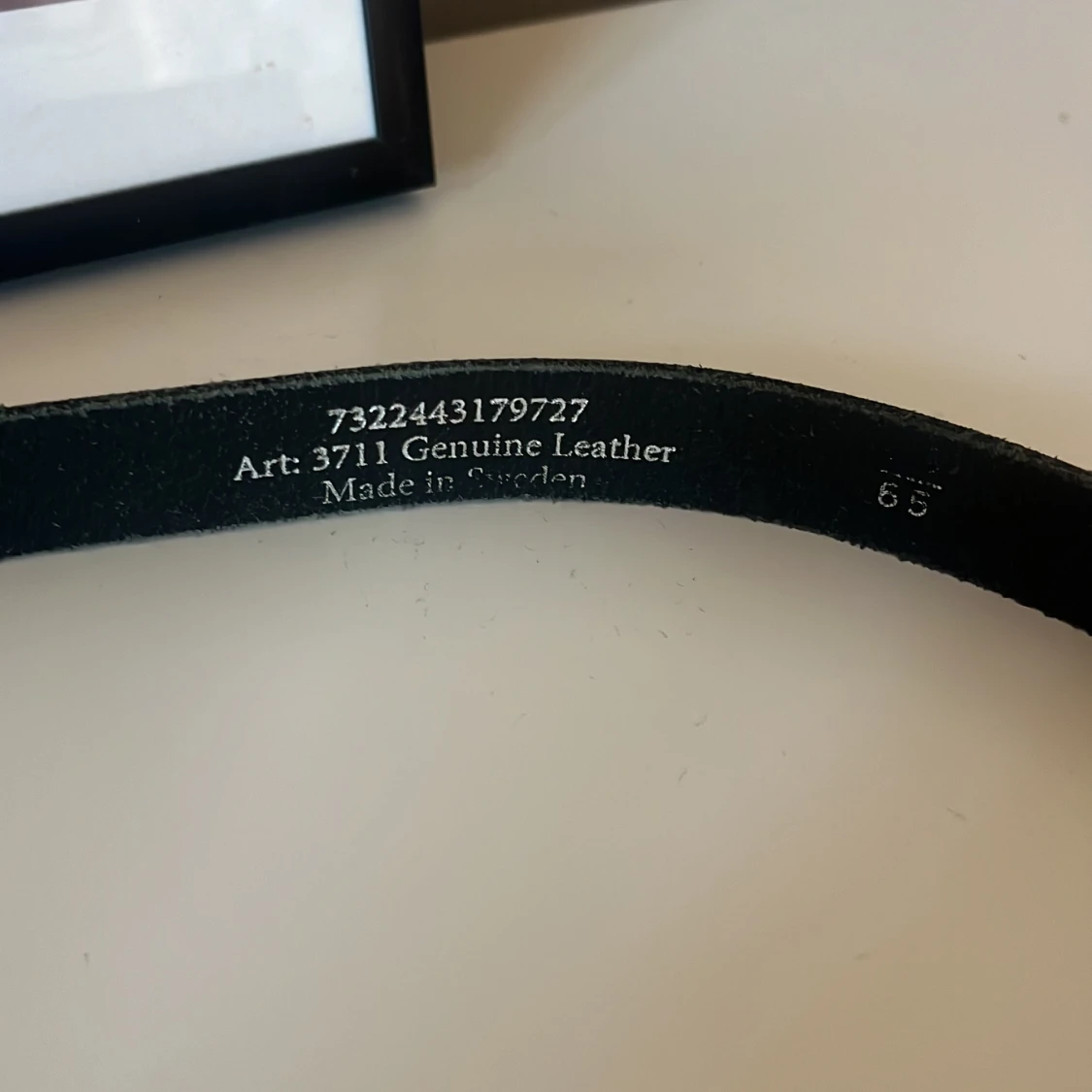 Svart och silvrigt bälte/skärp - 3