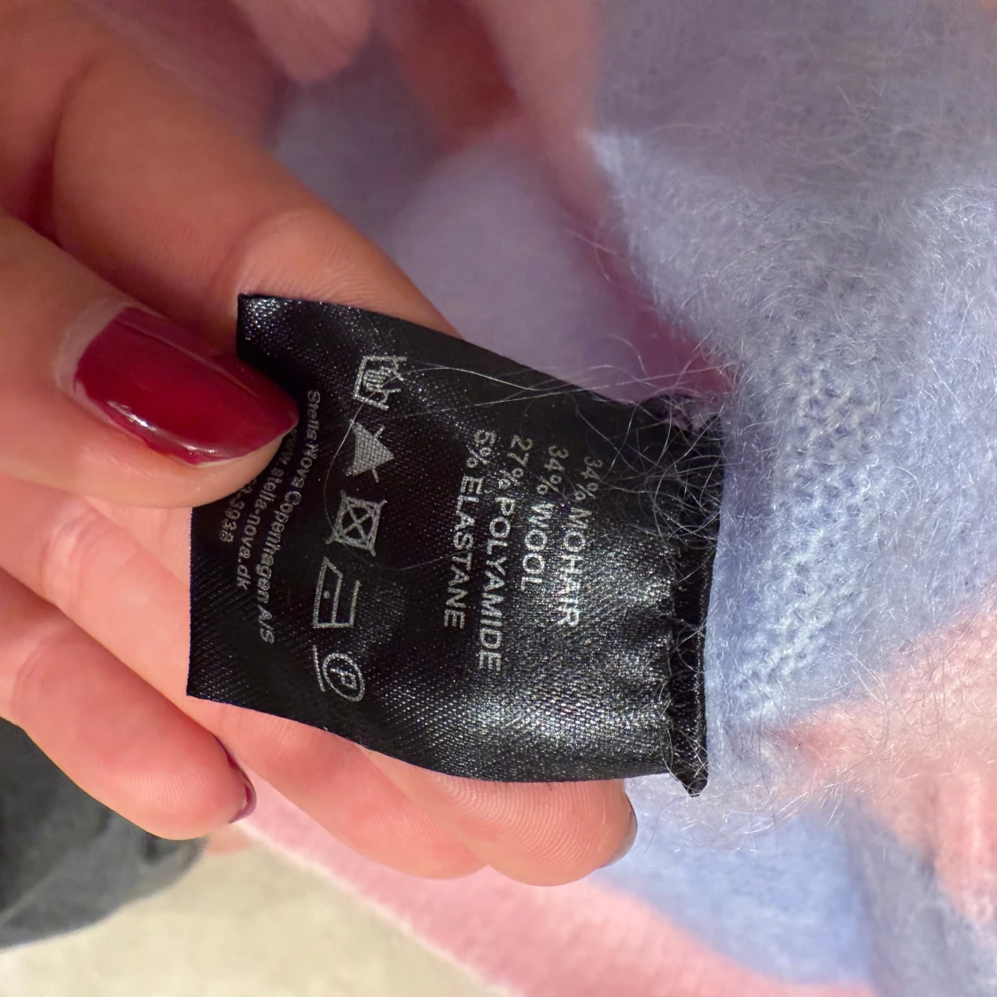 Pastellrandig stickad tröja från Stella Nova - 2