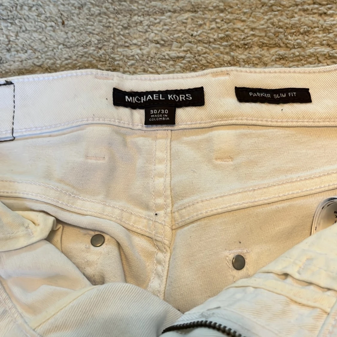 Vita slim fit jeans från Michael Kors - 92