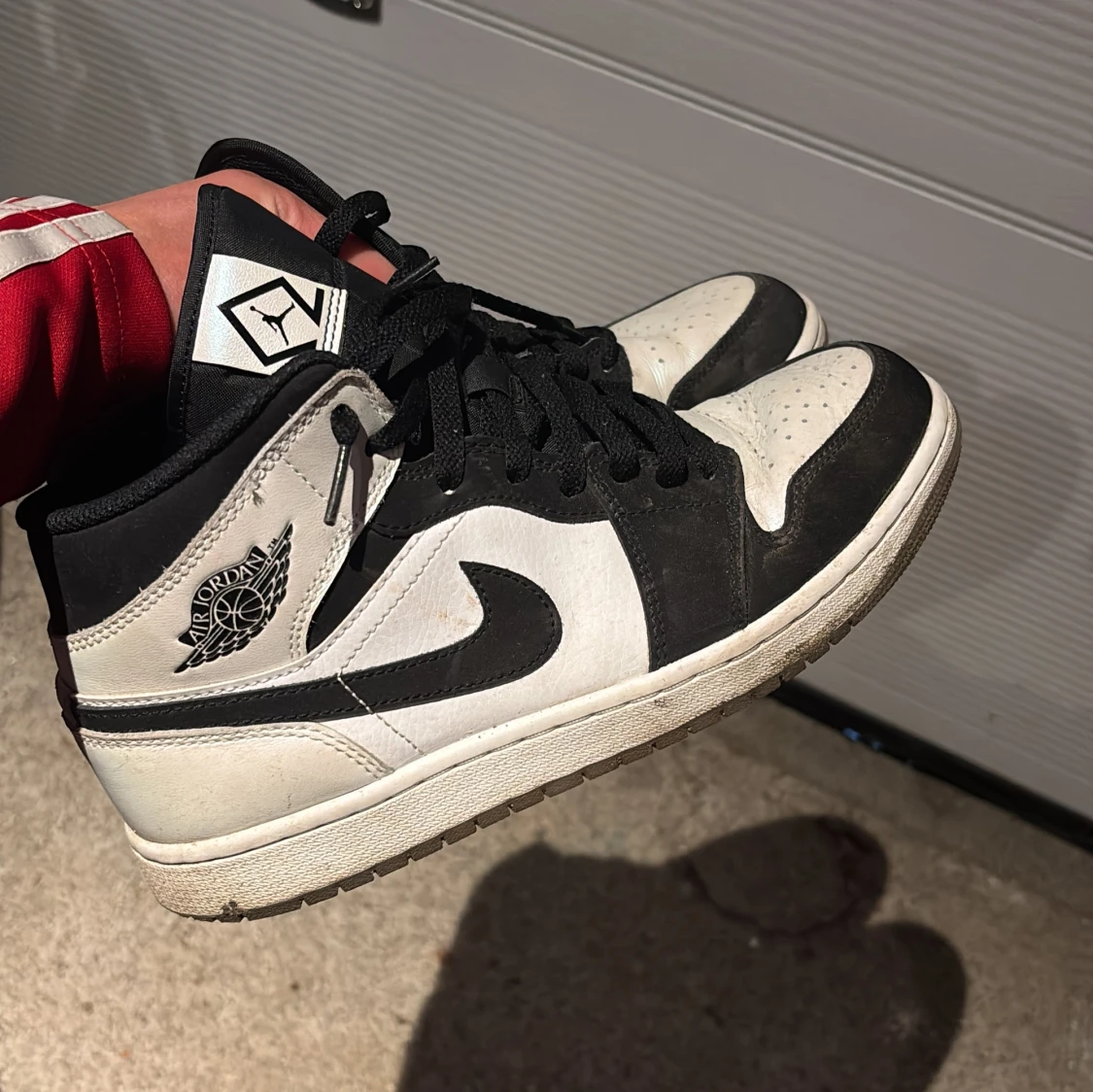 Nike Air Jordans svartvita sneakers