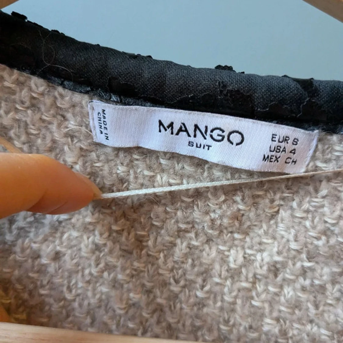 Beige teddyjacka från Mango - 2