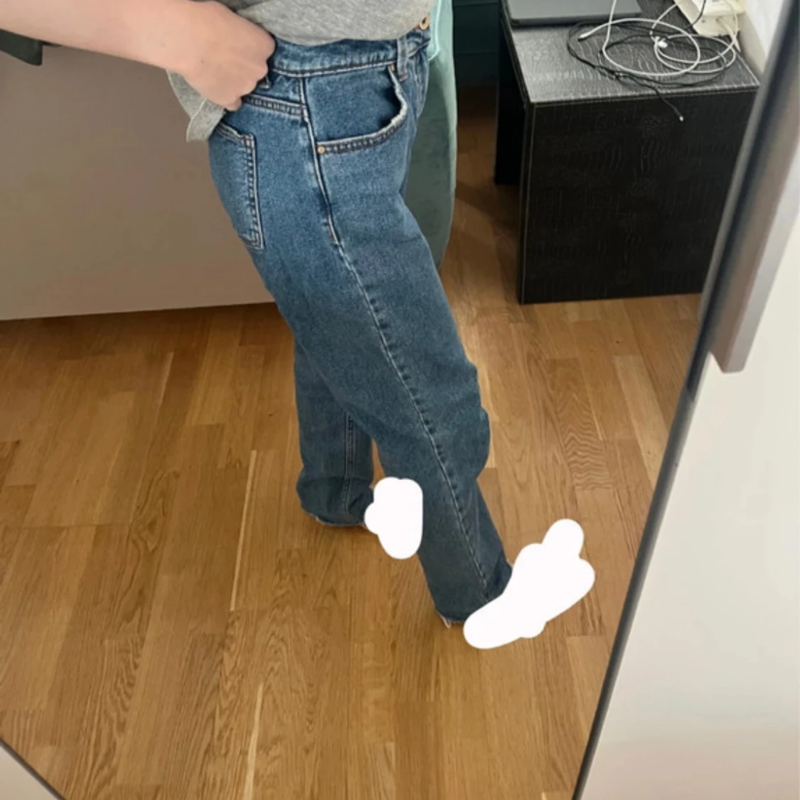 Blå jeansbyxor från ONLY Emily