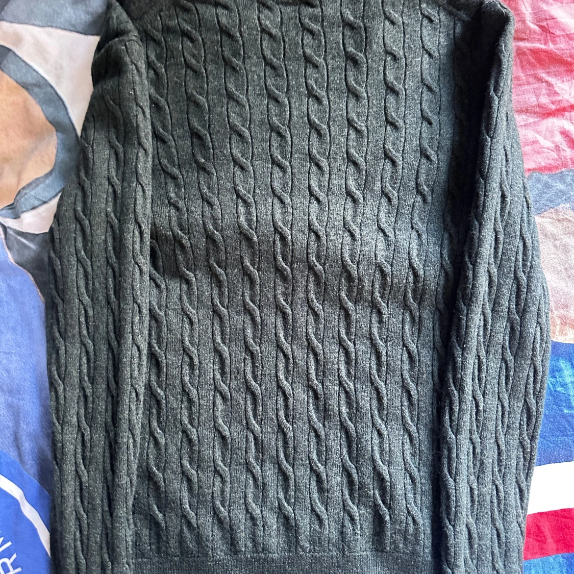 Grön stickad Morris tröja - 3