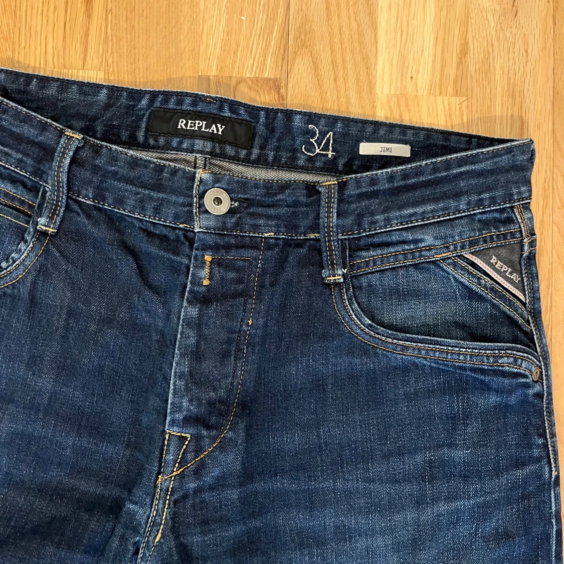 Mörkblå Replay Jeans 34 - 4