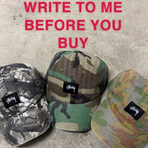 Vintage Stüssy Keps Cap Stussy Begagnad Camo Realtree Real-tree Kamouflage Kamo - SKRIV INNAN DU KÖPER, GÖR EN SEPERAT ANNONS FÖR VARJE KEPS!!