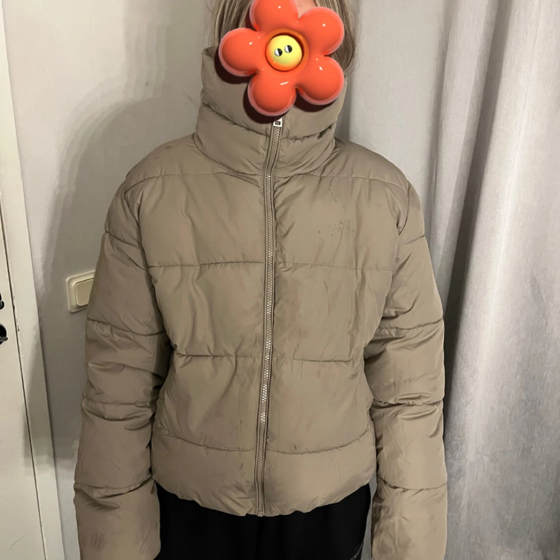 Beige pufferjacka - 1