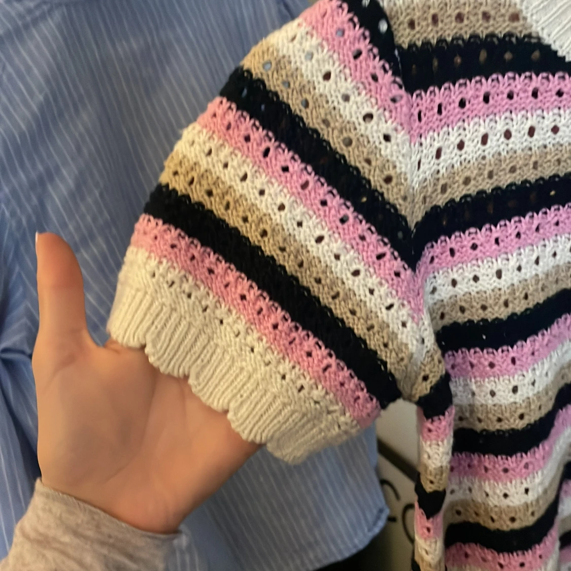 Randig stickad topp från Vero Moda - 2