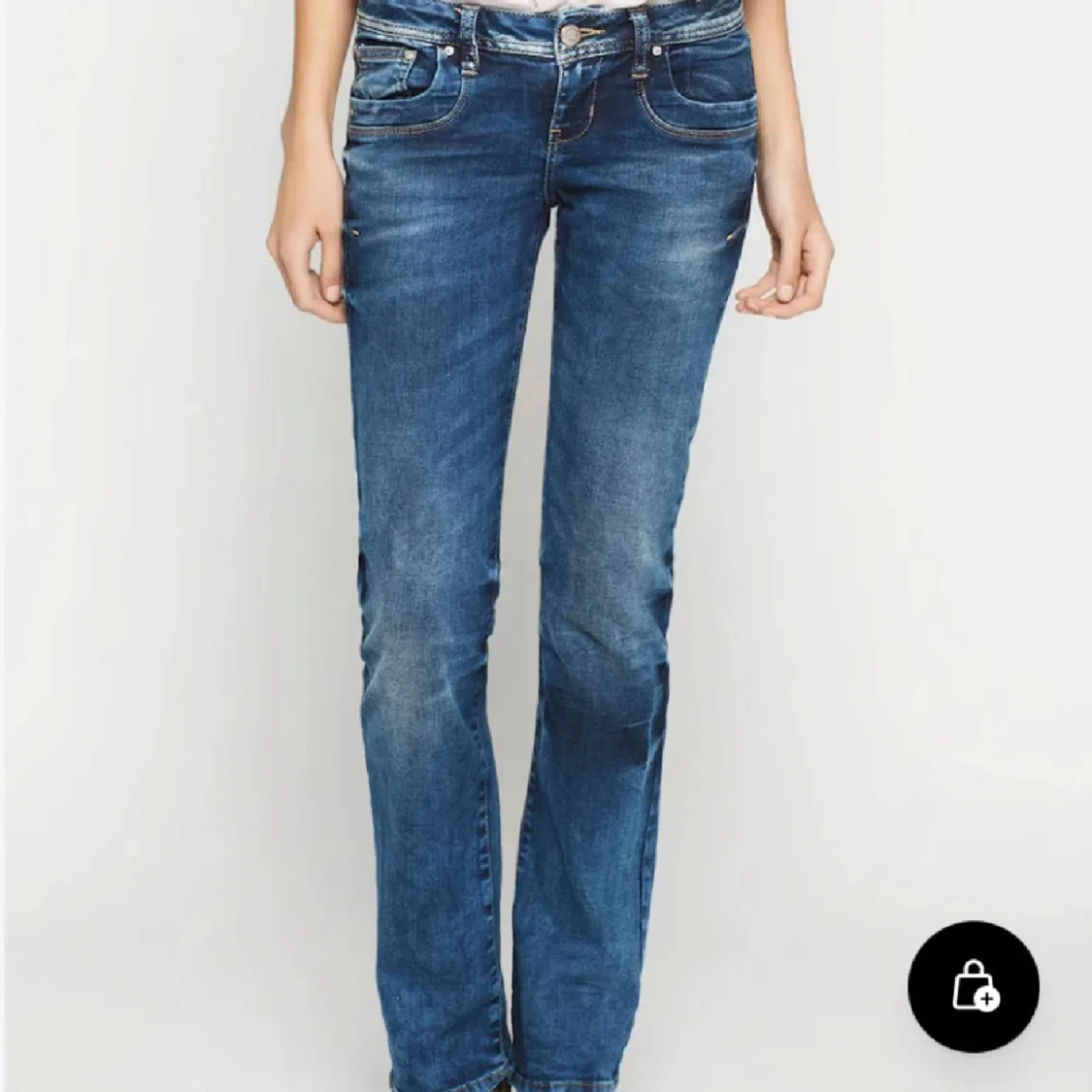 Blå bootcut LTB jeans - 1