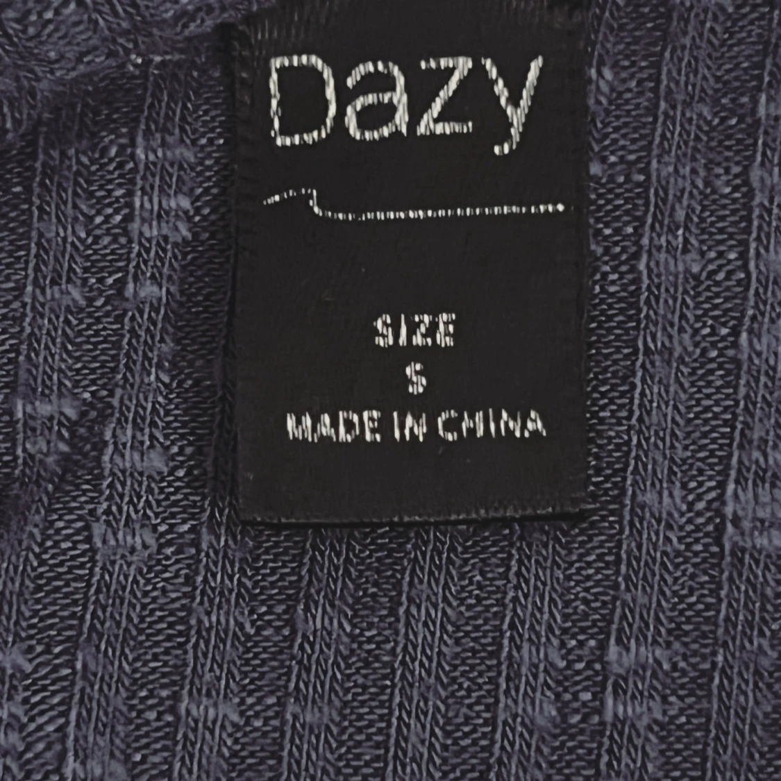 Mörkblå långärmad topp- Dazy - 2