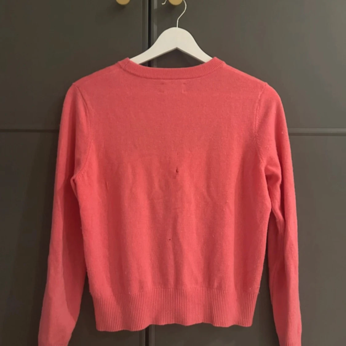 Rosa stickad Voltaire-tröja - 1