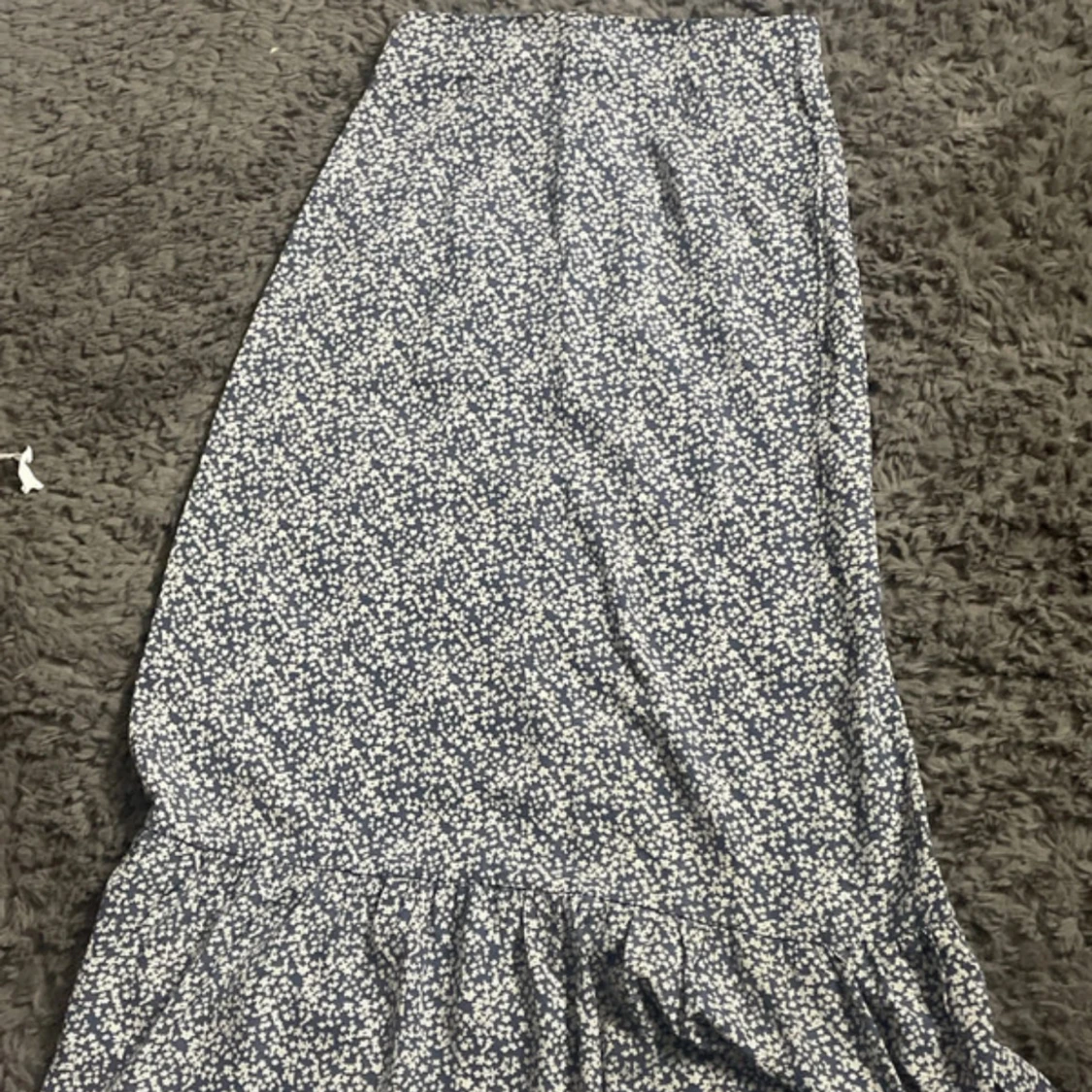 Blommig blå kjol och topp  - 2