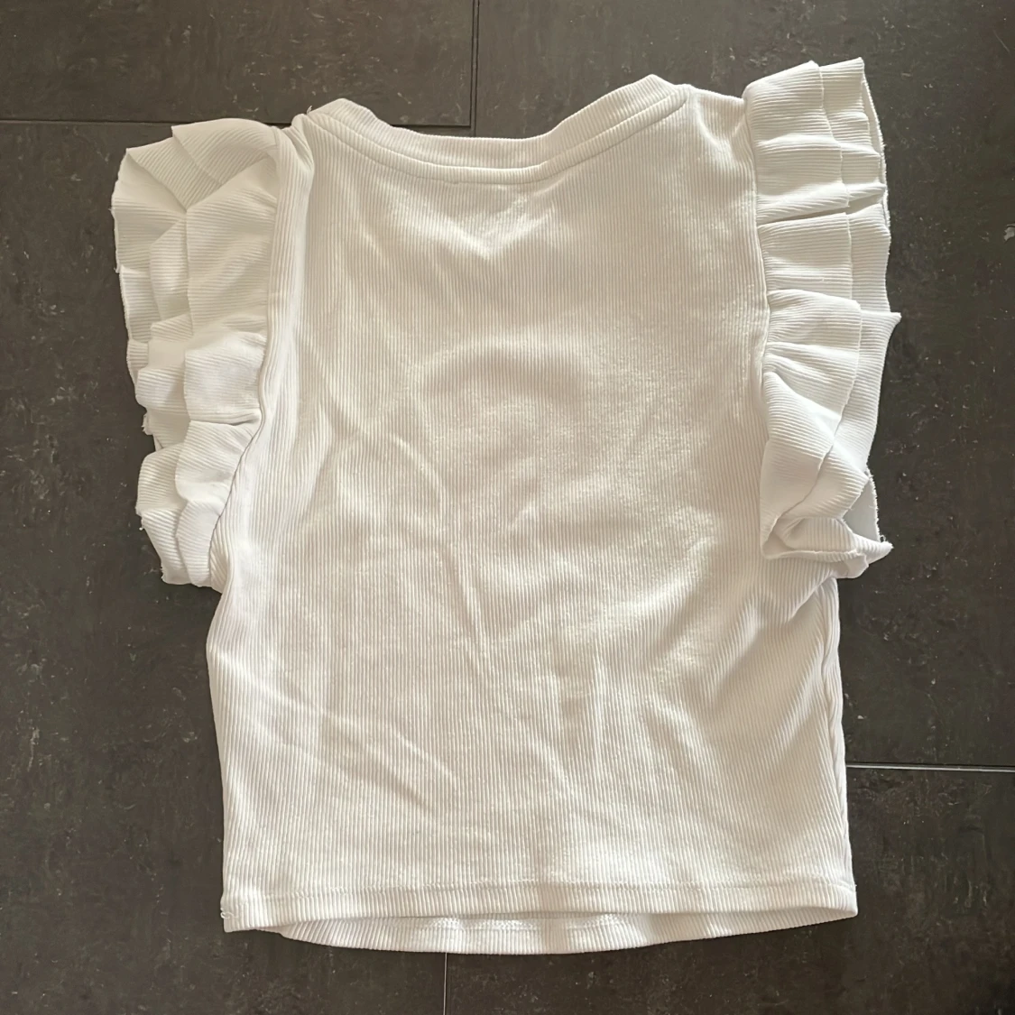 Vit  topp med volangärmar Zara - 1