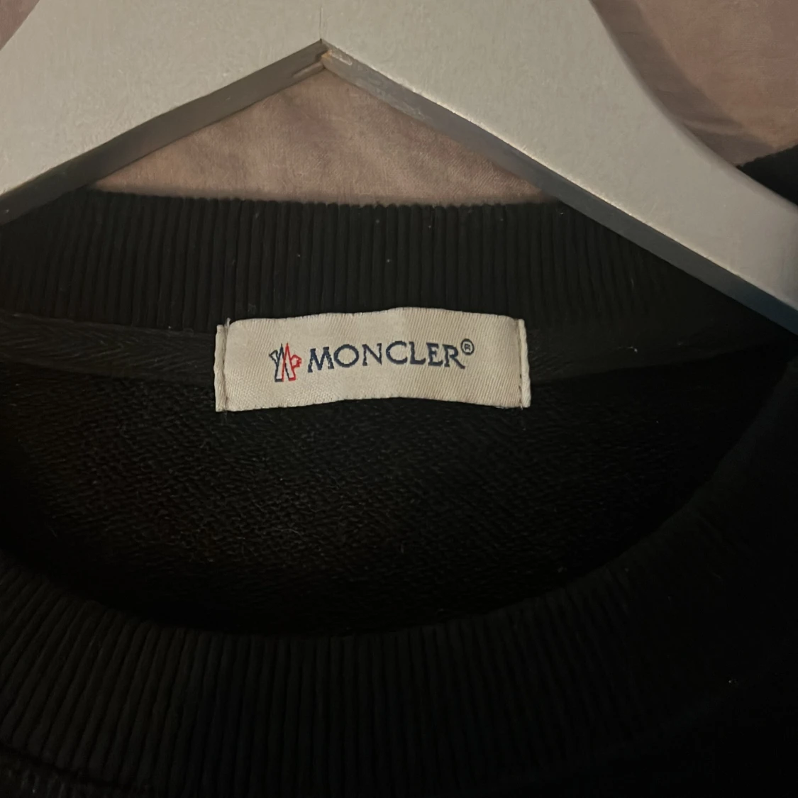 Svart Moncler sweatshirt med stor logga - 3