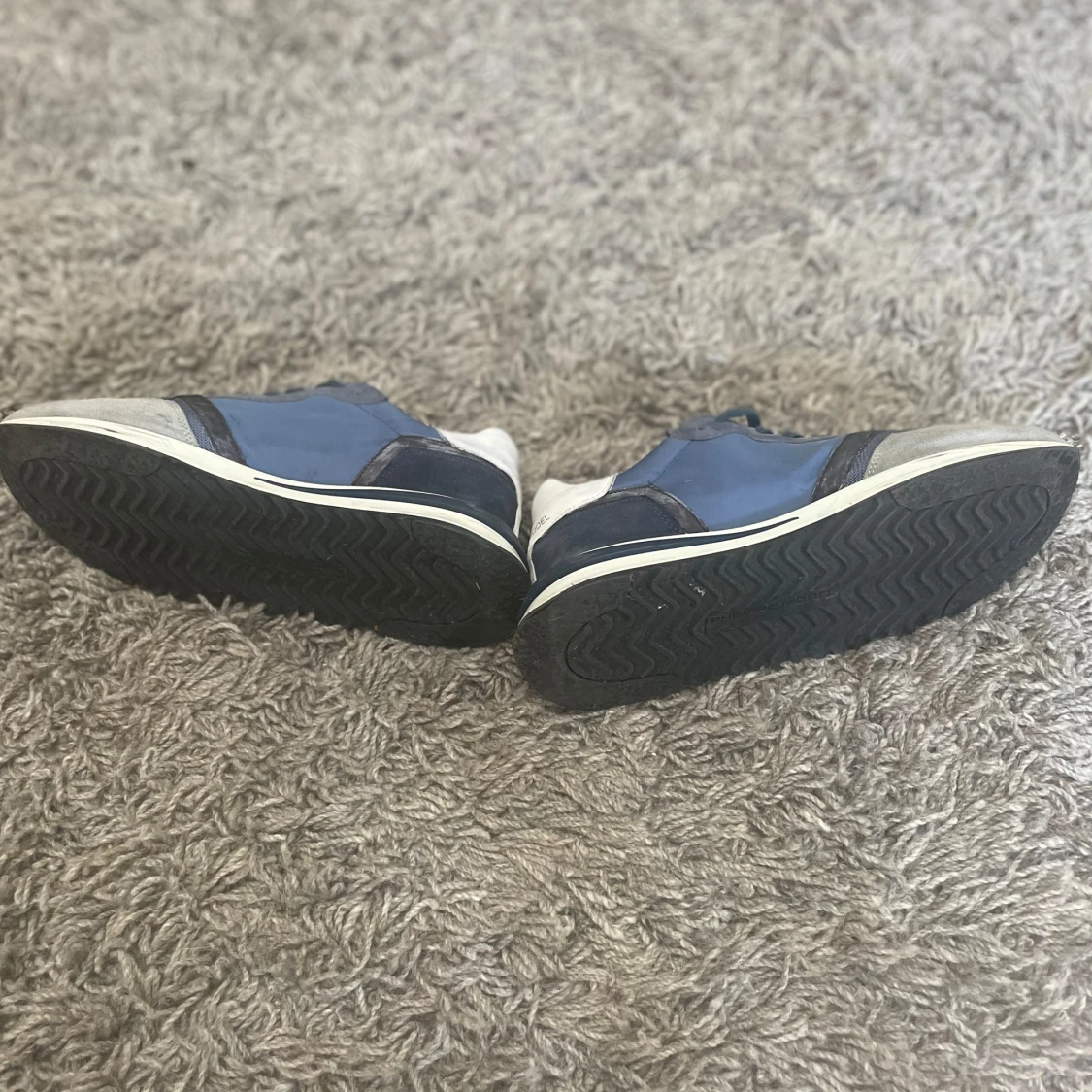 Blå Philippe Model sneakers i mocka och mesh - 2