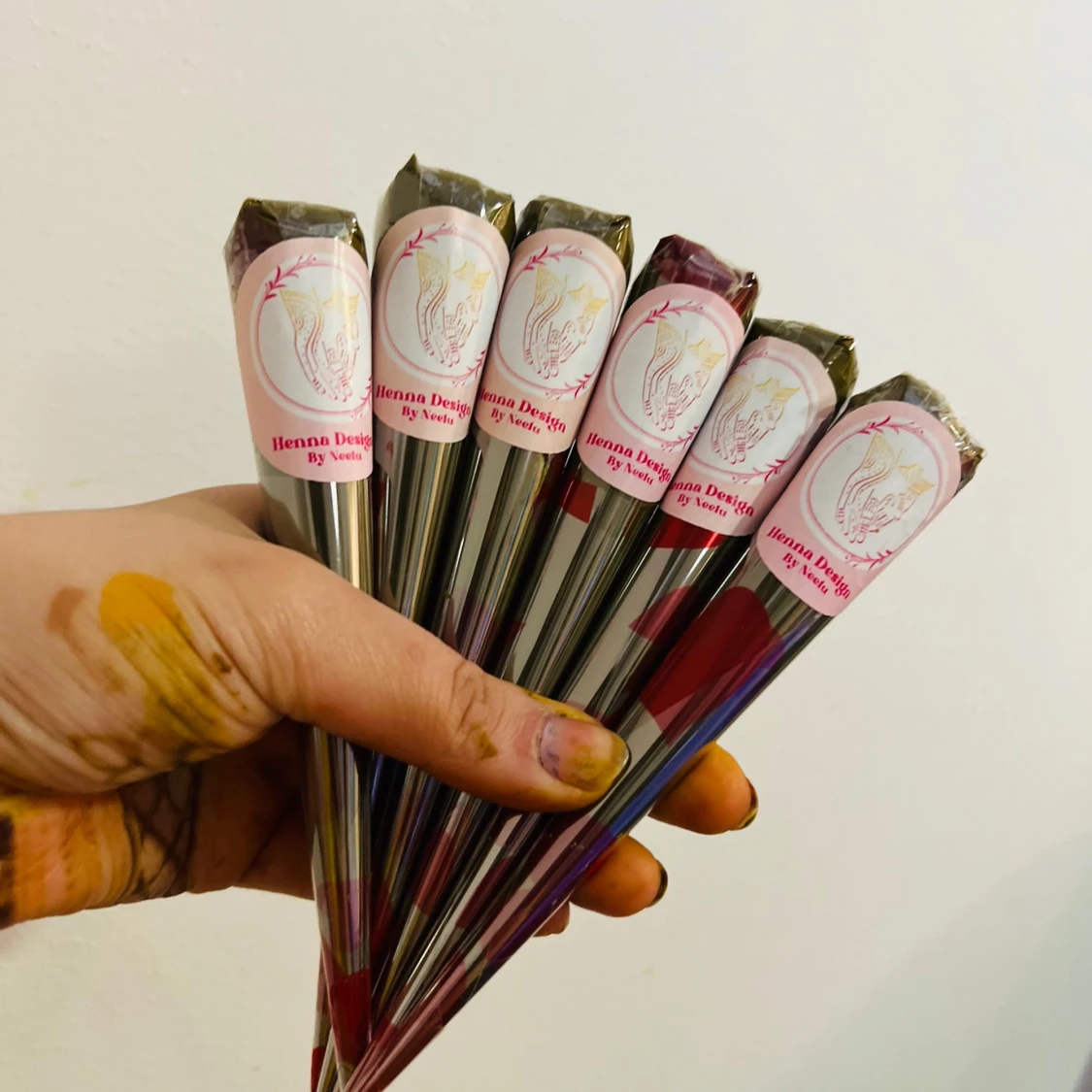 Hemgjorda naturliga henna koner - 3