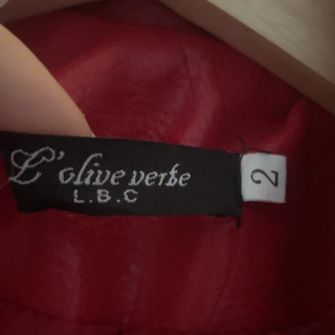 Röd skinnjacka från L'olive verte - 2